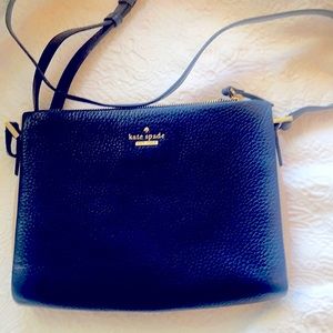 Kate Spade Navy blue and ivory bag.. 8x10. Like new  excellent condition